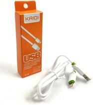 Cabo carregador de dados Celular Usb para IOS Carga Rápida 1 Metro KD306