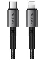 Cabo carregador e dados 36W/3A Tipo C e Lightning PD 1,2M