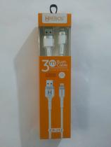 Cabo Carregador é Turbo Resistente Lightning IPHO Grosso Forte de 3 Metros