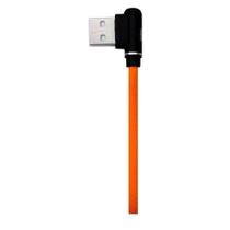 Cabo Carregador Gamer Lash Micro Usb 90 1m OEX Game Laranja Cabo Carregador Gamer Lash Micro Usb 90 1m OEX Game Laranja