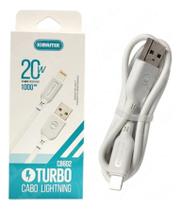 Cabo Carregador Kimaster Turbo Para IOS 20w