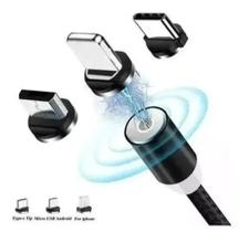 Cabo Carregador Magnetico 3 vias - Save Time Cabo Carregador Magnetico 3 vias - Save Time