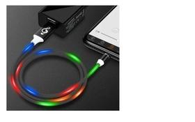Cabo Carregador Magnético Rgb Led 3 Em 1 Tipo C Ios Android