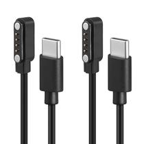 Cabo Carregador Magnético USB-C REEYEAR, 2 Unidades, 61 cm