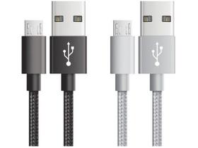 Cabo Carregador Micro USB Easy Mobile 2m Preto Cabo Carregador Micro USB Easy Mobile 2m Preto