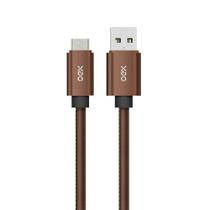 Cabo Carregador Micro Usb Em Couro Oex Cc300 1 Metro Marrom