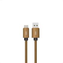 Cabo Carregador Micro Usb Em Couro Oex Cc300 1Metro Caramelo Cabo Carregador Micro Usb Em Couro Oex Cc300 1Metro Caramelo