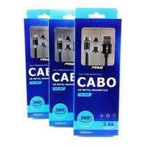 Cabo Carregador Micro Usb Magnético Tipo C e Lightning lphone - Inova