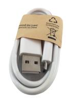 Cabo Carregador Micro Usb V8 1,0 Metros Branco Reforçado Cabo Carregador Micro Usb V8 1,0 Metros Branco Reforçado