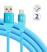 Cabo Carregador nylon Usb Tipo c Turbo Reforçado Cabo Carregador nylon Usb Tipo c Turbo Reforçado