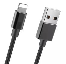 Cabo Carregador Preto 3 Metros Usb IOS 12 11 Pro Max 8 7 Plus 6S X XS XR Super Resistente