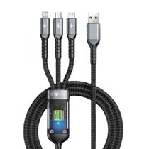 Cabo Carregador Rápido Universal Conector Sumexr 3 Pontas Premiun