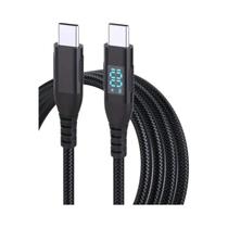 Cabo Carregador Rápido USB C Para Tipo C 1M 2M 3M Trançado Em Nylon 5A Máx Para iPhone 15 16 Cabo De
