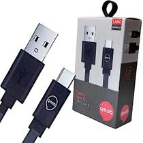 Cabo Carregador Rápido Usb Tipo C Emborrachado 1,2m Qmob