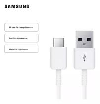 Cabo Carregador Samsung Original Tipo C A14 A15 A24 A25 A34 - Fast Charge USB-C Turbo - Branco