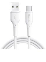 Cabo Carregador Smartphone Android USB Tipo C 1,2M White