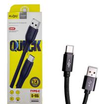 Cabo Carregador Tipo C 2.4A 1 Metro S-115 KLGO Cabo Carregador Tipo C 2.4A 1 Metro S-115 KLGO