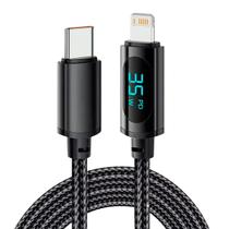 Cabo Carregador Tipo C 35w com Led Original Eletromex