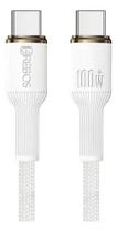 Cabo Carregador Tipo C Turbo Para Samsung S20 S22 S23 S24 Fe Cor Branco Cabo Carregador Tipo C Turbo Para Samsung S20 S22 S23 S24 Fe Cor Branco