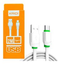 Cabo Carregador Tipo C Turbo Usb Tipe-c Reforçado 2 Metros C Cabo Carregador Tipo C Turbo Usb Tipe-c Reforçado 2 Metros C