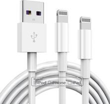 Cabo carregador TUMABER com certificação Apple MFi para iPhone, 3 pés, pacote com 2