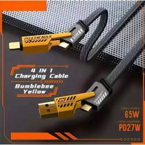 Cabo carregador turbo e dados 4 EM 1 Cabo carregador turbo e dados 4 EM 1