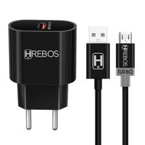 Cabo + Carregador Turbo Micro-usb V8 Carga Rápida e Dados Cabo + Carregador Turbo Micro-usb V8 Carga Rápida e Dados