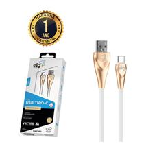 Cabo Carregador Ultra Rápido Tipo-C 1m Resistente Android Elg ALCWH Cabo Carregador Ultra Rápido Tipo-C 1m Resistente Android Elg ALCWH