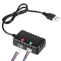 Cabo carregador URGENEX 2S 7,4V 1A USB 1 a 2 para carro SCX24 RC