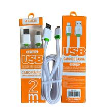 Cabo Carregador Usb 2 metro Original Kaidi Tipo-C Kd-327C Cabo Carregador Usb 2 metro Original Kaidi Tipo-C Kd-327C