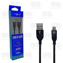Cabo Carregador Usb 3.4a Inova V8 Micro Usb Carregamento