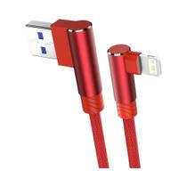 Cabo Carregador USB 90° - 3m para iPhone 14/13/12/11/XS Max/XR/X/8/7/6 Plus