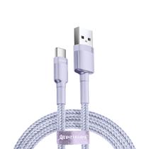 Cabo Carregador USB-C Carregamento Rápido Nylon 180cm