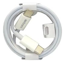 Cabo Carregador Usb-c Tipo C 2 Lados 1m Branco Rápido Turbo