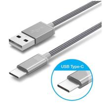 Cabo Carregador USB C Tipo C Metal Super Reforçado 2.1a Type C - Kingo Cabo Carregador USB C Tipo C Metal Super Reforçado 2.1a Type C - Kingo
