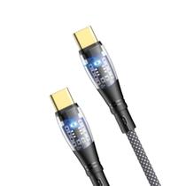 Cabo Carregador Usb-c Tipo C Turbo 60W Nylon Carga Rápida 1M