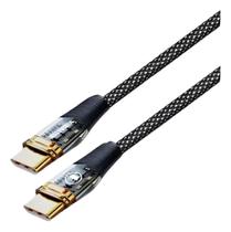 Cabo Carregador Usb C Turbo 2 Metros Com Led 60w Cb838 Preto cabo tipo c tipo c nylon Cabo Carregador Usb C Turbo 2 Metros Com Led 60w Cb838 Preto cabo tipo c tipo c nylon