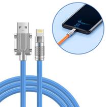 Cabo Carregador Usb Lightining Turbo 5A Rápido 1m Azul