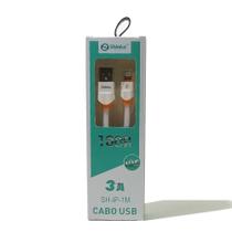 Cabo carregador usb lightning 3a flat shinka sh-ip-1m