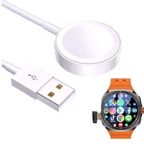 Cabo Carregador USB Magnético Compatível Smartwatch W68 e HW27 Série 8 9 10 ULTRA Microwear
