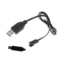 Cabo Carregador USB para Bateria NiMH/NiCd 3.6-9.6V (250mA) - Conector 2P para Brinquedo de Carro