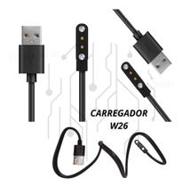 Cabo Carregador USB Para Smart watch W26 Iw 12 Lite 44mm 40mm