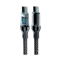 Cabo Carregador USB Tipo C Super Rápido De 60W 120W Com Indicador LED Para iPhone 15 Huawei Série P