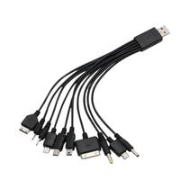 Cabo Carregador USB Universal De 10 Portas Para Celulares Samsung, Xiaomi, Huawei, Google, OPPO,