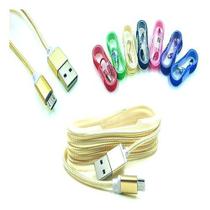 Cabo Carregador V8 De Nylon Usb - Xt-5380-v8 Azul Cabo Carregador V8 De Nylon Usb - Xt-5380-v8 Azul