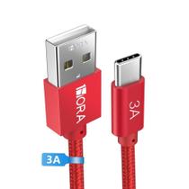 Cabo Carregamento 1Hora Cabo Usb 2.0 A/C 3A 1M Vermelho