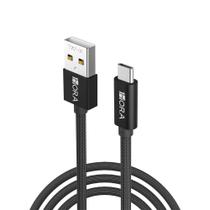 Cabo Carregamento Dados 1Hora Usb 2.0 A/C 2.4A 1M Preto Cabo Carregamento Dados 1Hora Usb 2.0 A/C 2.4A 1M Preto