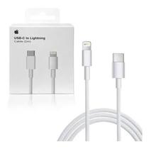 Cabo Carregamento Rápido Lightning USBC 1 Metro Branco Cabo Carregamento Rápido Lightning USBC 1 Metro Branco