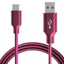 Cabo Carregamento Rápido Turbo USB Tipo C 3.4 A 2 metros Revestimento em PVC resistente. Disponível em Várias cores. Transferência de Dados Inova