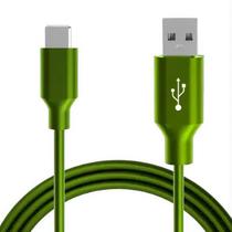 Cabo Carregamento Rápido Turbo USB Tipo C 3.4 A 2 metros Revestimento em PVC resistente. Disponível em Várias cores. Transferência de Dados Inova